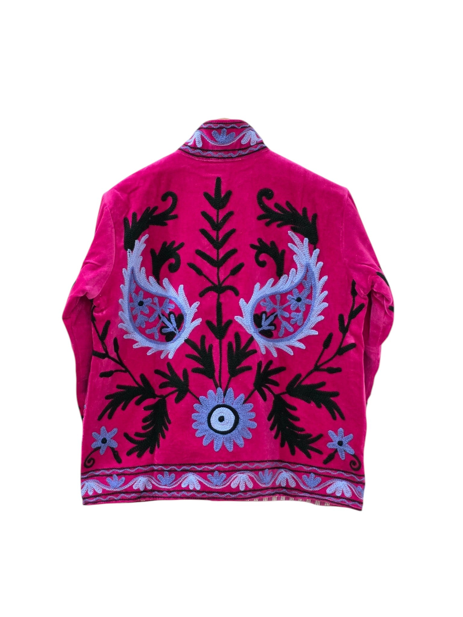 Paisley-Design Handbestickte Suzani-Samtjacke – VT17