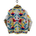Handmade White TNT Suzani Jacket – Colorful Boho Floral Coat - TNT31