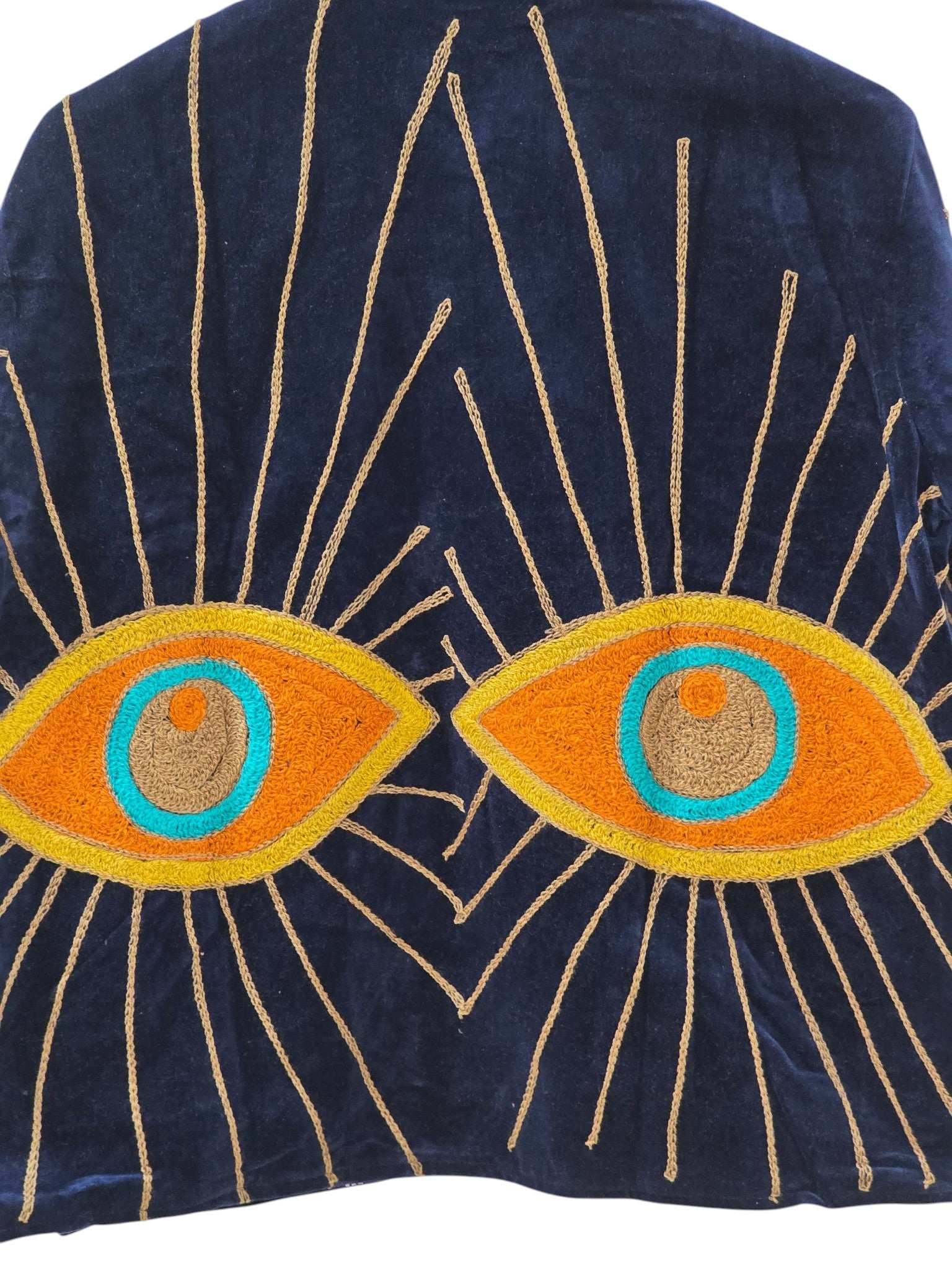 Evil Eye Suzani Embroidered Velvet Jacket Unisex - VT26
