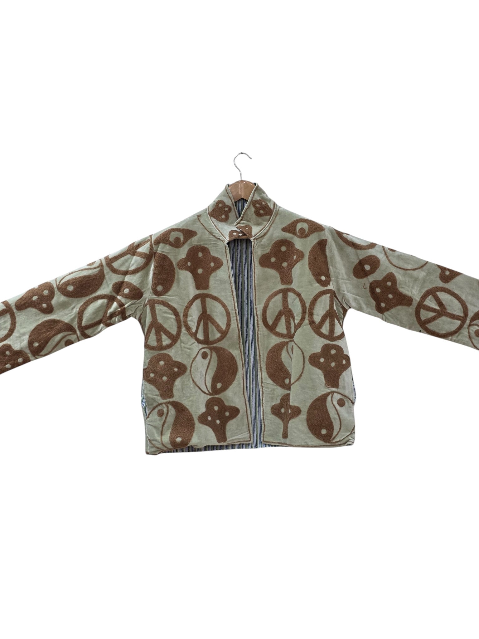 Bohemian Embroidered Suzani Velvet Jacket Unisex - VT04