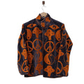 Black Nomadic Embroidered Suzani Velvet Jacket - VT08